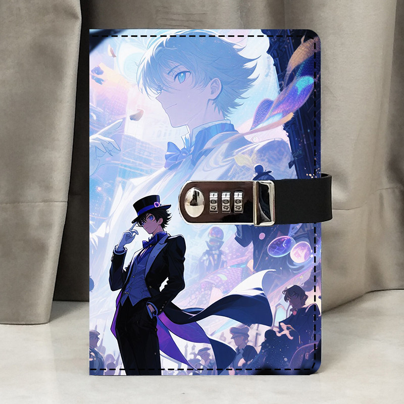 侦探密码本小学生日记本带锁可爱少女心笔记本子加厚多功能带锁记事本文艺精致心情记录本简约创意儿童本子