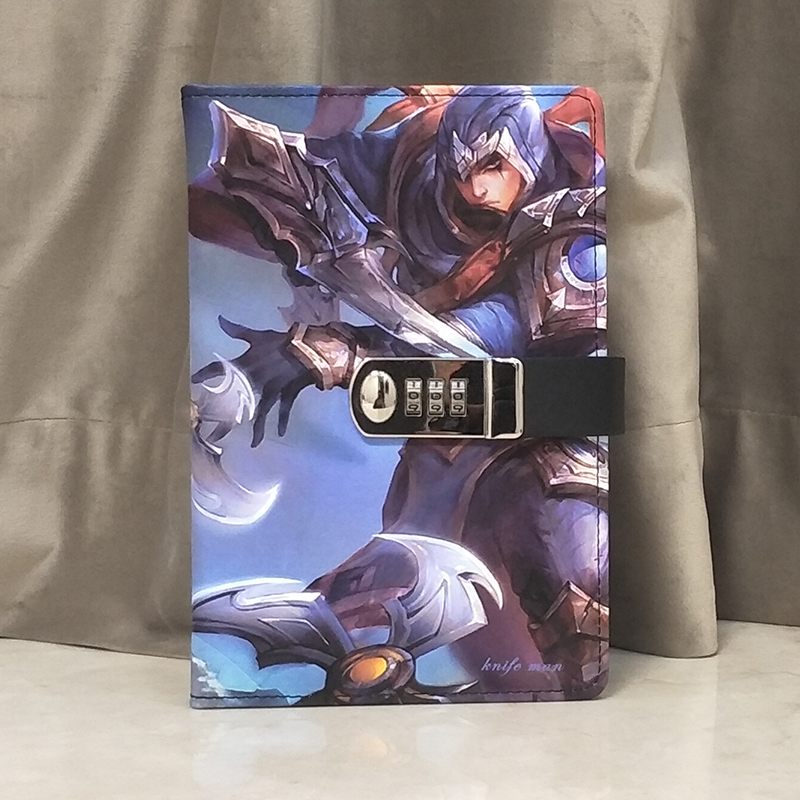 简约中学生欧式复古带锁日记本