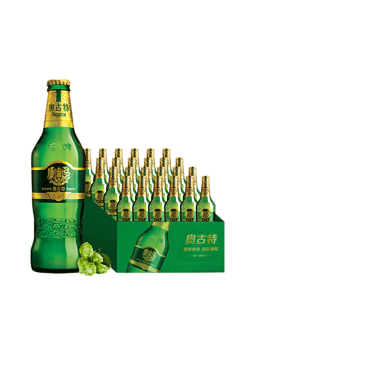 青岛啤酒(tsingtao)奥古特12度330ml*24瓶 整箱装