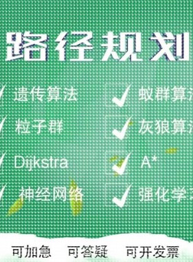 matlab代遗传算法路径规划Python粒子群蚁群算法代做选址路径优化