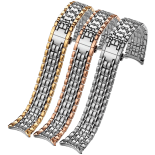 适配浪琴瑰丽精钢手表带L4.921.4/L4.805.2/821/905男女钢带链20