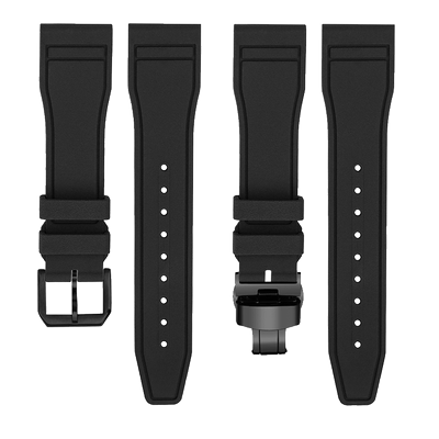 适配阿玛尼黑武士氟橡胶表带