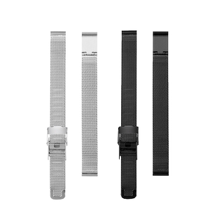 适配德国蓝族LANZOOM黑金海蓝小方糖黑武士米兰精钢手表带男女12m