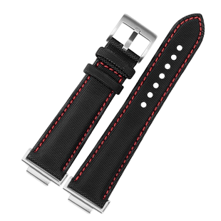 适配卡西欧手表GA-2100/GM-2100表带PU面层牛皮底农家橡树改装男