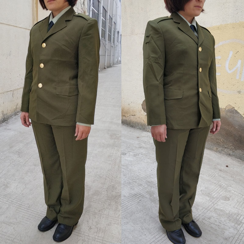 全衬老式凡立丁夏常服 87女夏常服上衣裤子套装老式女装87