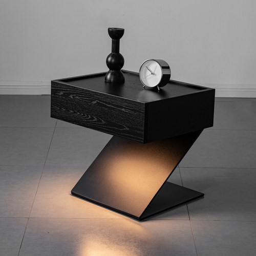 8MM工业级钢板意式极简风床头柜