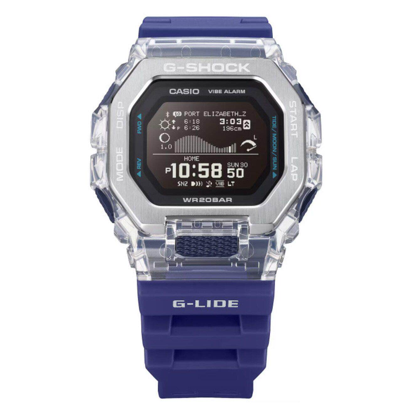 卡西欧G-SHOCK透明蓝牙运动手表