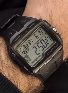 正品TIMEX天美时户外运动军绿色帆布夜光石英防水男表TW4B036009J