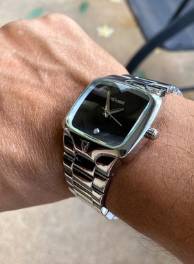 海外正品Nixon Player尼克松银黑限量方形时尚男女手表A0451696