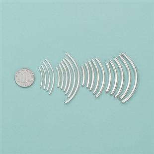 编绳手链银色手串弯管加工弯管配件素银2025制作新款