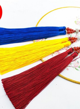 莲花双穗流苏古风汉服压襟腰间