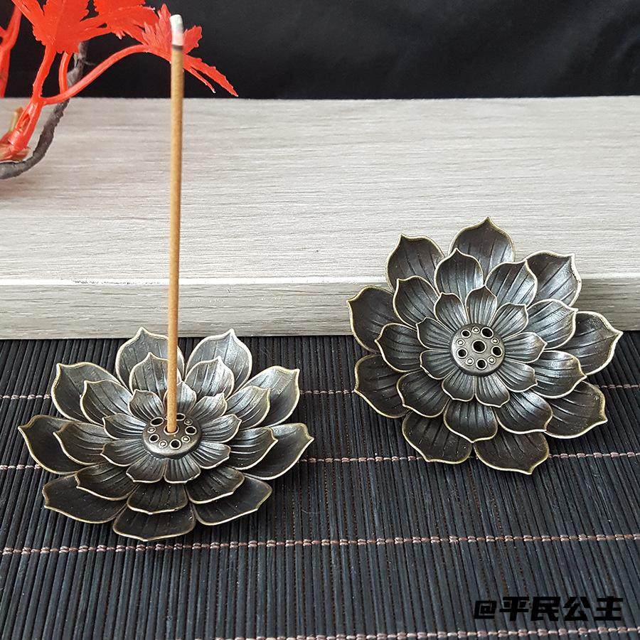 盘香架复古铜香插香沉香香炉莲花香家居用净化檀香插铜莲花香线香,家居饰品,桌面摆件,淘宝优惠券,粉丝福利购,淘宝优惠卷