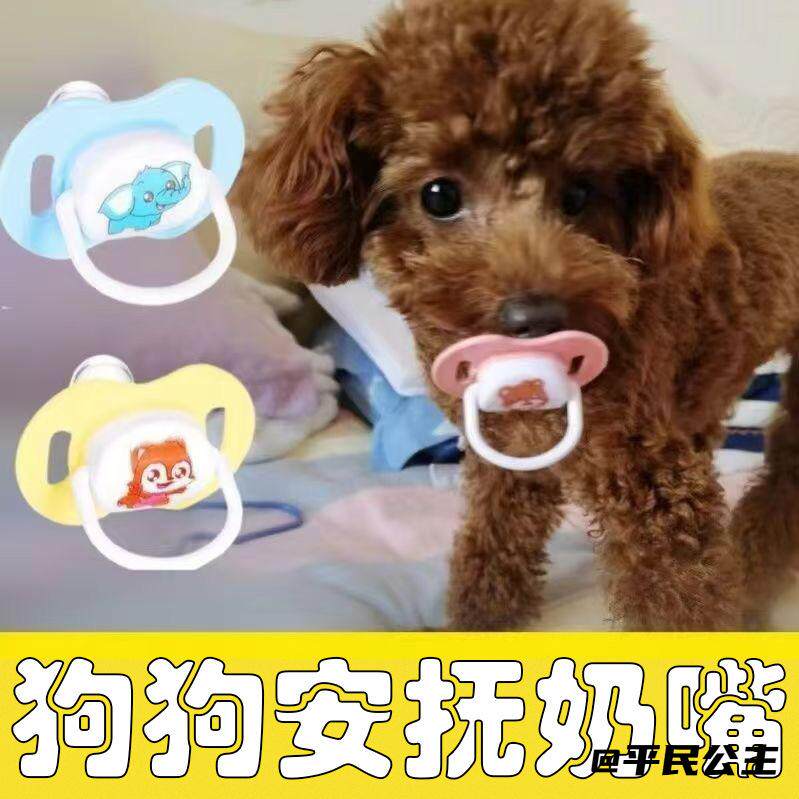 宠物狗狗超软安抚奶嘴宠物安抚奶嘴安睡型幼犬断奶安慰神器扁头