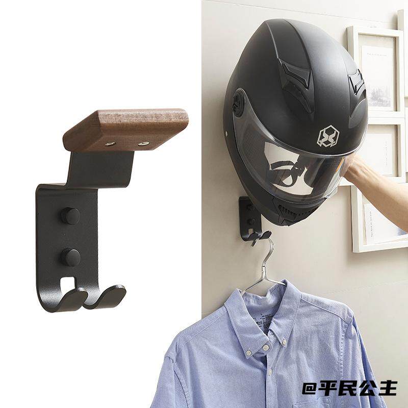 多种支架移动宿舍摆放架摩托车头盔架壁挂式架帽子打孔的挂帽子