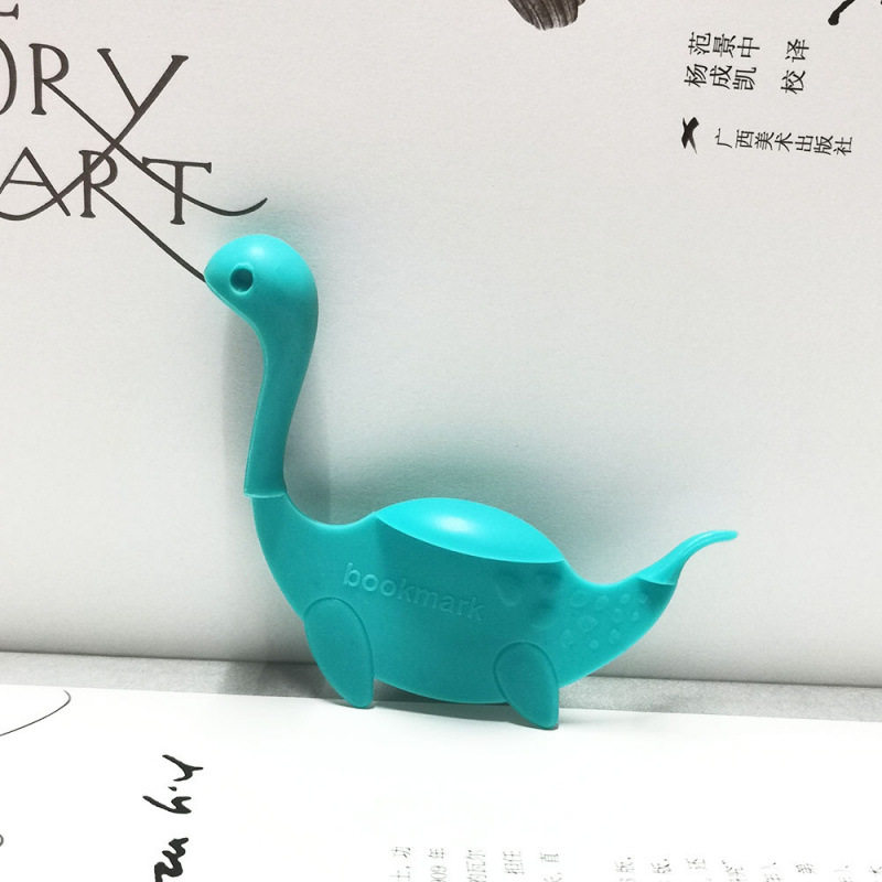 送人礼物3D立体造型新奇办公书签新款尼斯湖水怪分页器书页夹