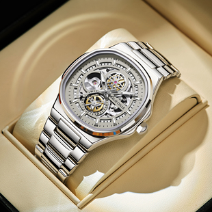 机械表全自动高级感名牌时尚 手表男款 潮流男表 鹦鹉螺男士 瑞士正品