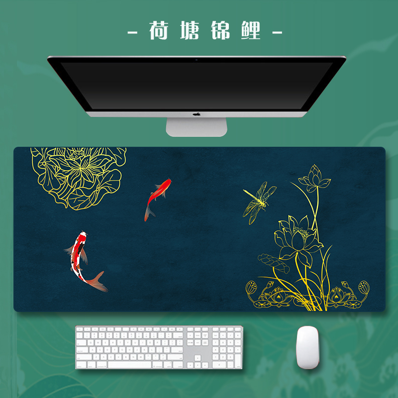 超大号滑鼠垫加厚可爱卡通简约办公家用游戏电竞电脑键盘桌面垫子