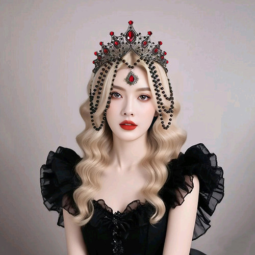 大童成人暗黑系女王冠发饰