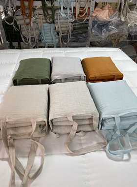 汉麻素色床品四件套 百分百汉麻纤维砂线细腻 丝滑指间品味天然