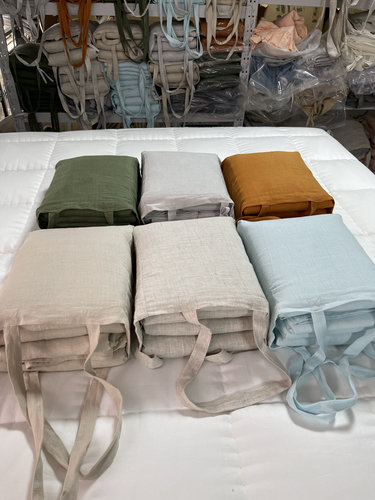 汉麻素色床品四件套 百分百汉麻纤维砂线细腻 丝滑指间品味天然