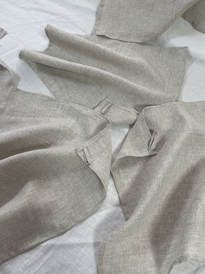 亚麻雨露麻本色 方巾 面巾 擦手巾 40X40cm 福利体验款