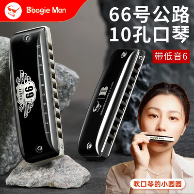 66号公路口琴园园同款Boogieman十孔布鲁斯蓝调10孔PADDY音阶口琴