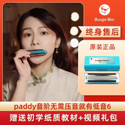 boogieman口琴布鲁斯十孔paddy蓝调口琴网10孔初学者入门园园同款
