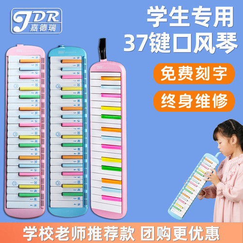 嘉德瑞37键口风琴彩虹键盘