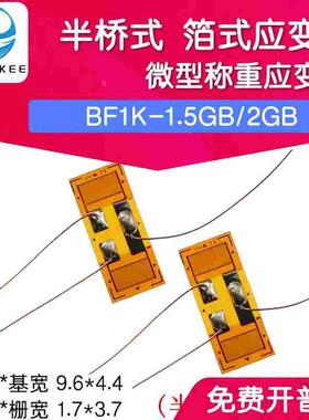 BF1K-2GB微型称重应变计 半桥式应变计 箔式应变片611N应变计