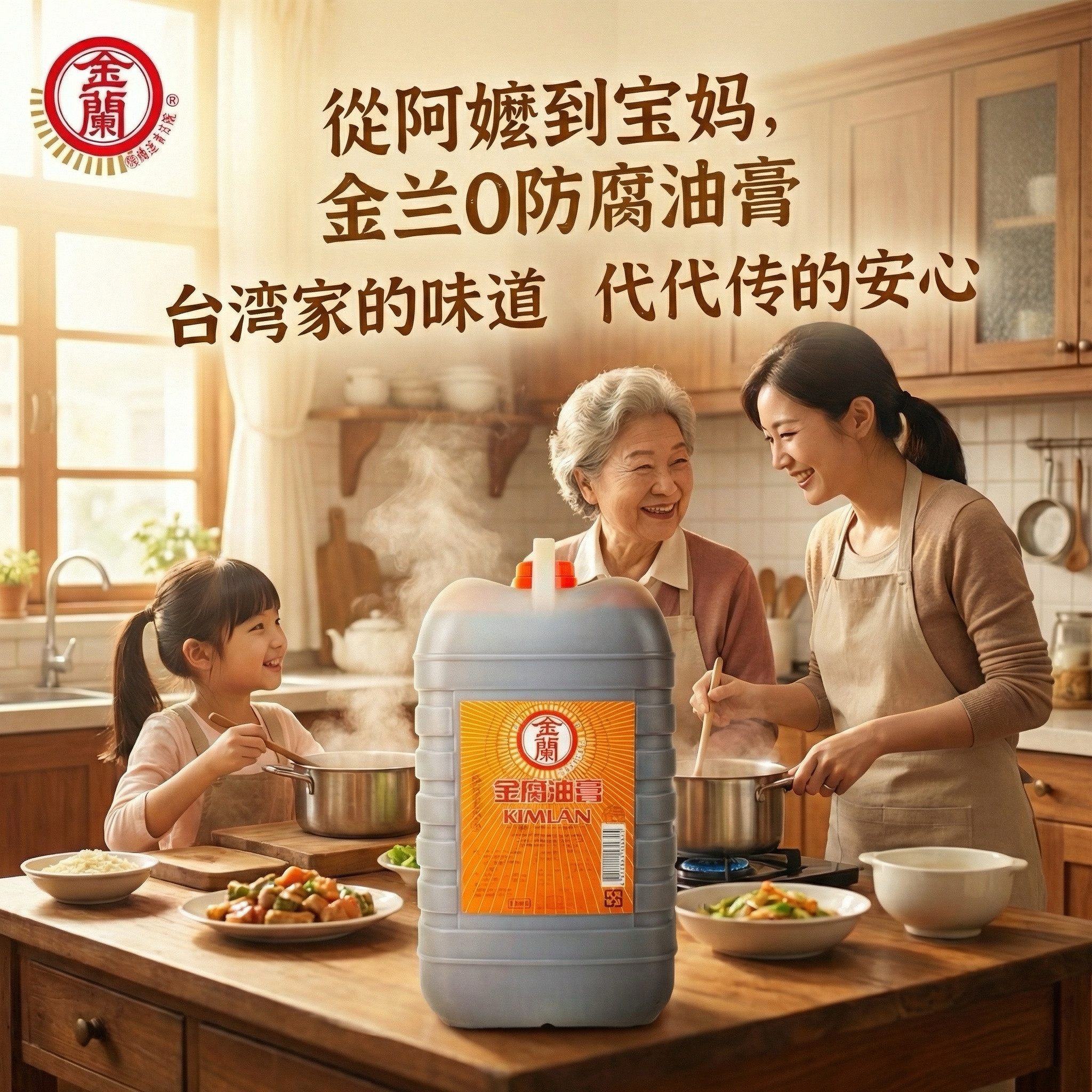 正品台湾原装进口金兰酱油膏5L油膏纯酿造健康大瓶装
