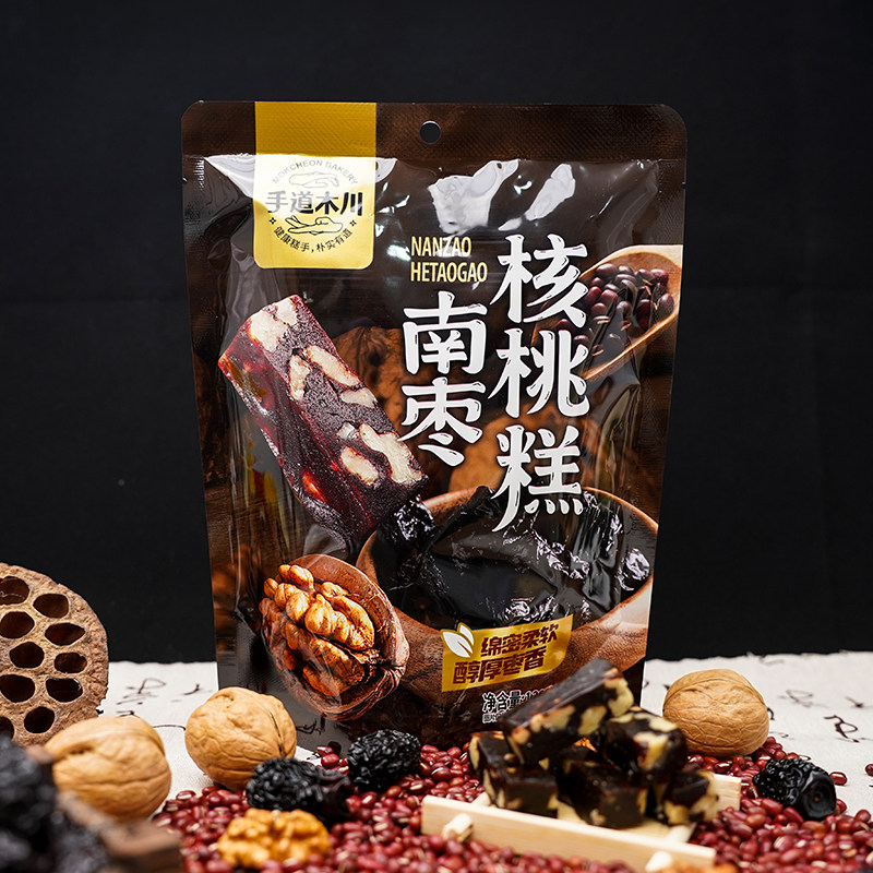 手道木川南枣核桃糕下午茶零食新中式糕点软糯食品点心独立包装