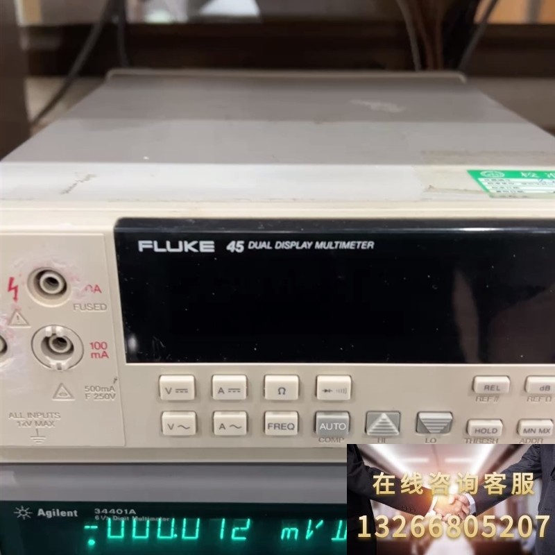 福禄克/fluke45双显示台式万用表 二极管档归零