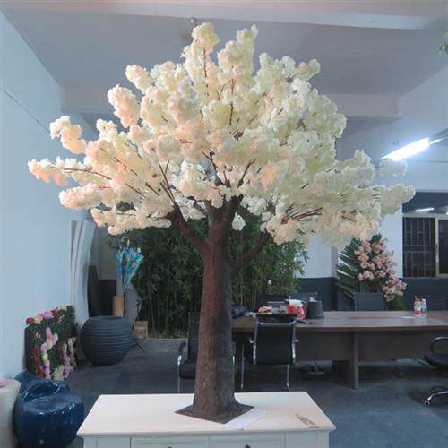 仿真樱花树室内餐桌樱花树装饰酒店小型樱花树造景假树人造树厂家