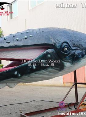 新款海洋生物仿真鲨鱼机械电动模型自贡源头厂家可来图制作