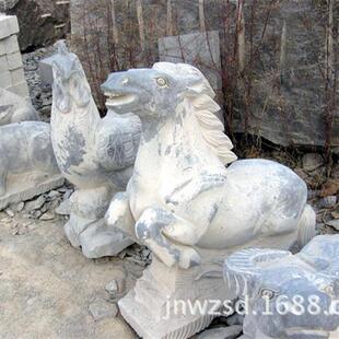 公园十二生肖石雕广场石刻十二生肖厂家庭院生肖雕塑图