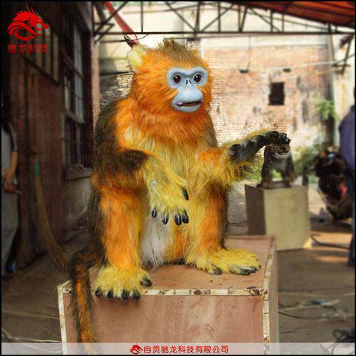 大型仿真豹子雕塑电动机械仿生猎豹动雕仿真动物模型机械装置定制