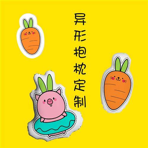异形抱枕定制卡通毛绒动漫抱枕定做双面礼品异型抱枕含芯支持定制
