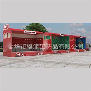 定制春节元 旦商业街景区美食小火车景观陈列道具火车售卖车包厢
