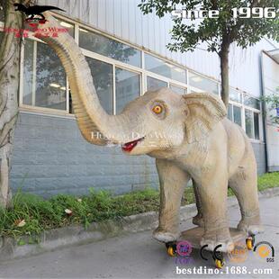 仿真小象外贸仿真动物园模型工艺品摆件装 饰品定制仿真动物