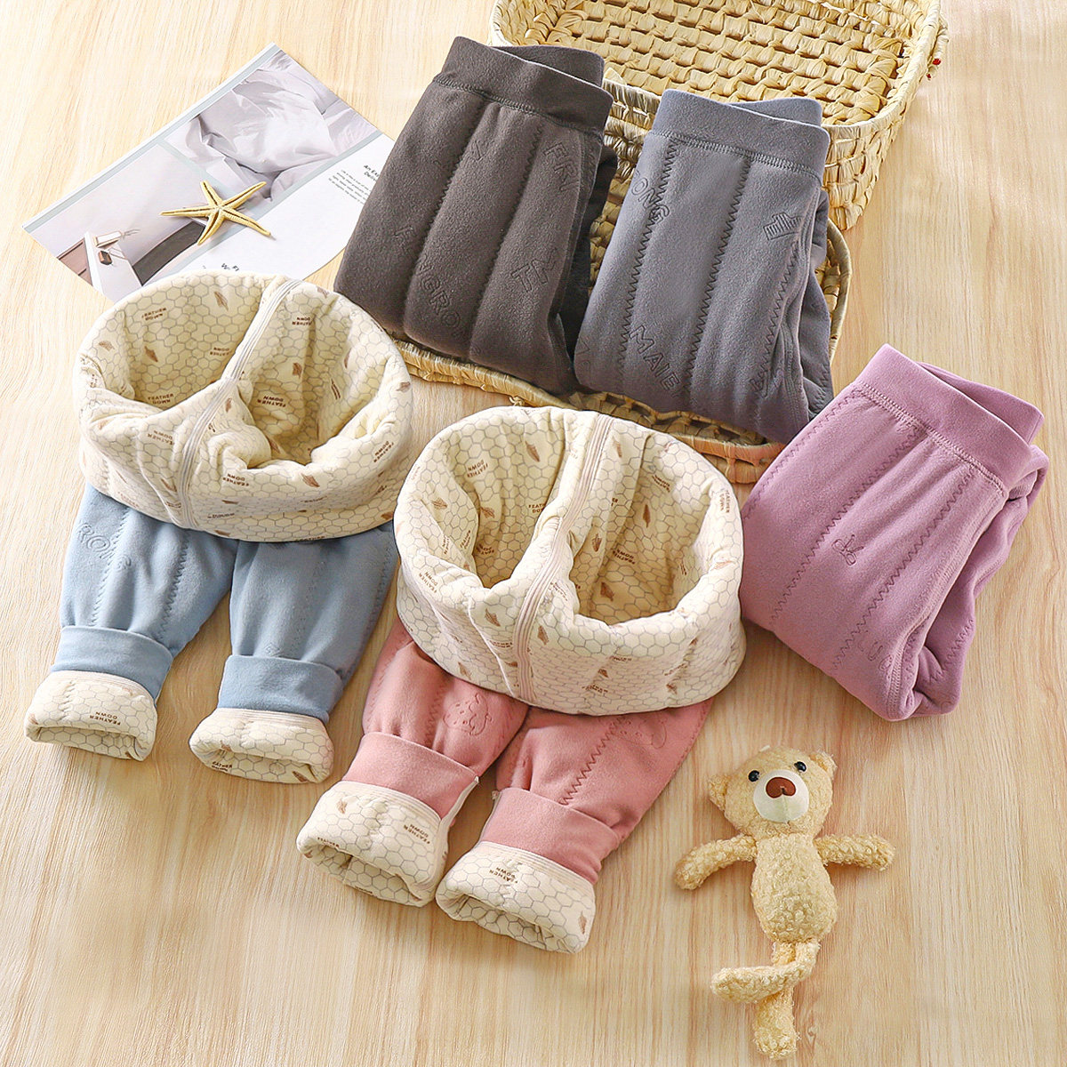 新款510g羊毛温变校服神器冬季加绒加厚保暖裤中大童男女棉裤,童装/婴儿装/亲子装,保暖裤,淘宝优惠券,粉丝福利购,淘宝优惠卷