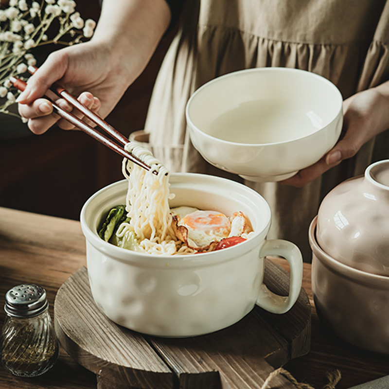 【带手柄方便防烫好拿的泡面碗】