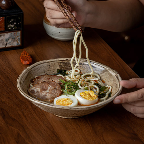 吉田成器单人食套装陶瓷敞口碗