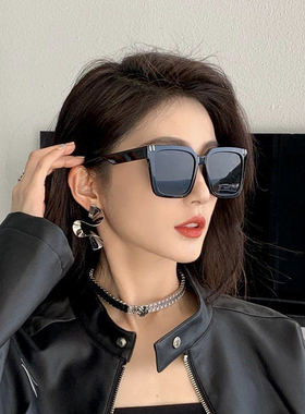 高级感适合圆脸太阳镜防紫外线复古网红街拍女士墨镜旅行度假防晒