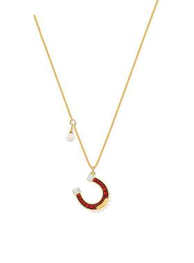 马蹄铁网红同款奥地利吊坠项链