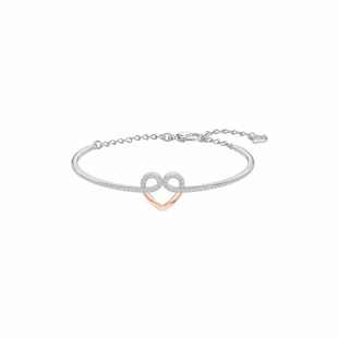 别致的爱恋白金简约个性女手链手环手镯网红同款施华洛水钻