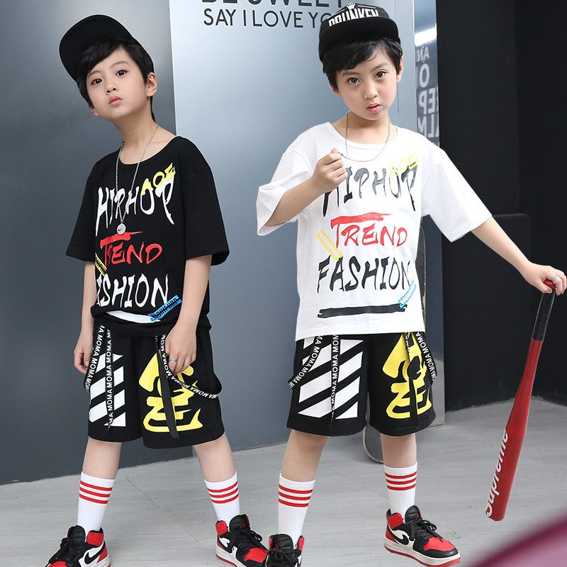 六一儿童街舞服装套装少儿嘻哈演出服幼儿园男孩爵士舞表演服潮装|ruв категории Детская одежда, детский костюм - от Buy2taobao.com для оказания профессиональной услуги покупки агента Taobao