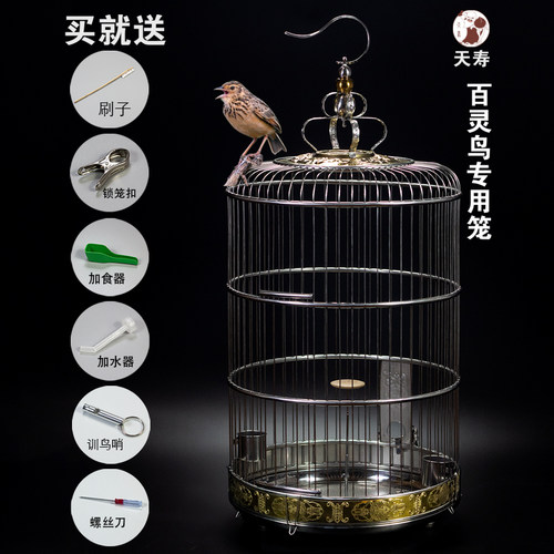 百灵天寿圆形大型百灵笼