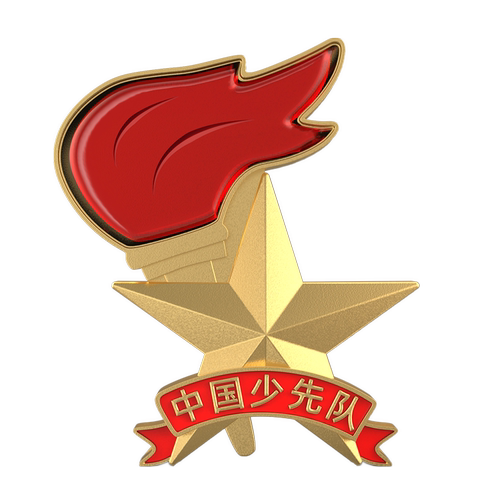 少先队员队徽2025通用标准型小学生磁铁扣安全别针式加厚圆形中国青少年先锋队胸勋章红领巾奖章徽章校徽布贴
