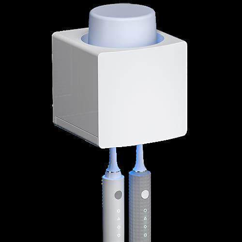 智能紫外线杀菌牙刷消毒器免打孔卫生间电动牙杯置物架壁挂式单人