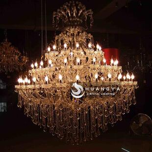 欧式 别墅餐厅卧室灯具创意工程会所大气灯 水晶灯水晶吊灯美式